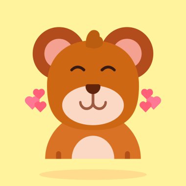 Sevimli çizgi film karakteri. vektör illüstrasyonu