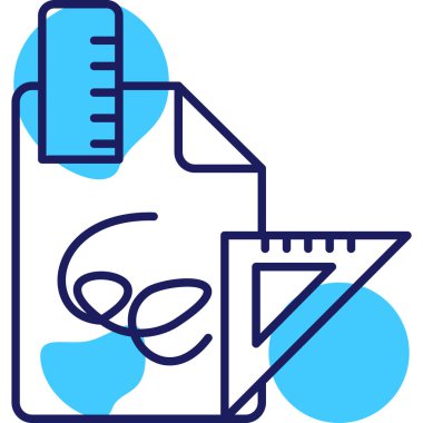 cetvel simgesi çizimi