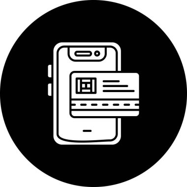 Akıllı telefon simgesinin vektör illüstrasyonu