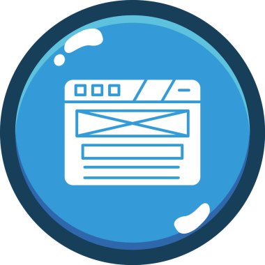 Web simgesi vektör illüstrasyonu