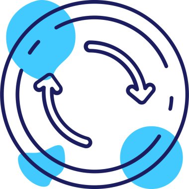 Yenile. Web simgesi basit tasarım