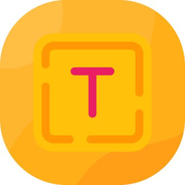 Harf simgesi vektör illüstrasyonu