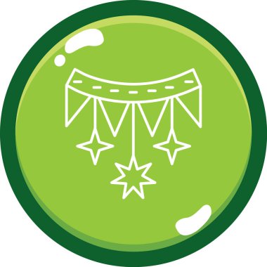 Rozet simgesi, vektör illüstrasyonu