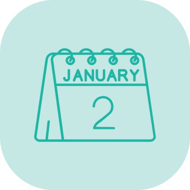 2 Ocak ve bir günlük takvimde tarih