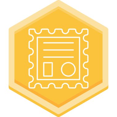 Rozet. Web simgesi basit illüstrasyon