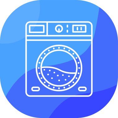 çamaşır makinesi simgesi vektör illüstrasyon tasarımı