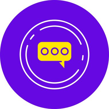 chat modern simgesinin vektör illüstrasyonu