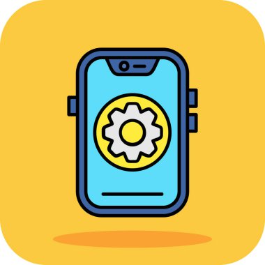 akıllı telefon simgesi vektör illüstrasyonu