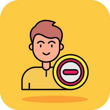 Elinde büyüteç olan bir çizgi film adamının vektör çizimi