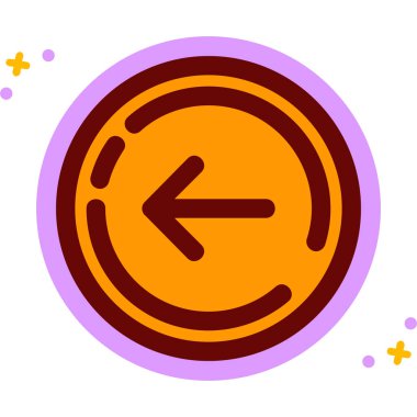 Ok. Web simgesi basit illüstrasyon