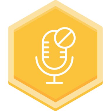 mikrofon simgesi vektör illüstrasyonu