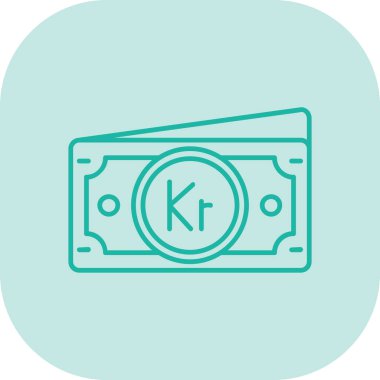 Dolar banknotlu vektör simgesi konsepti.