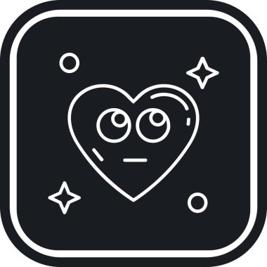 kalp simgesi, vektör illüstrasyonu