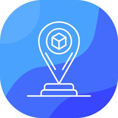 harita simgesinin vektör illüstrasyonu