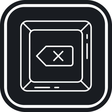 Bir tablet simgesinin vektör illüstrasyonu