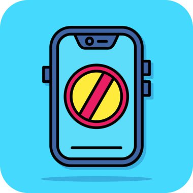 akıllı telefon simgesi vektör illüstrasyonu