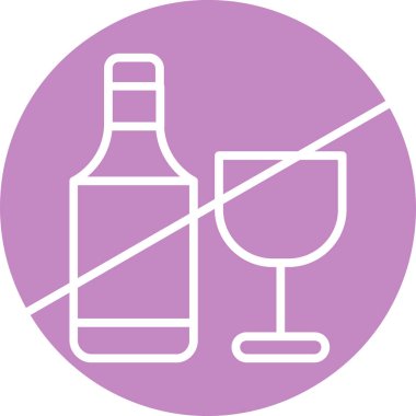 Şarap simgesinin vektör illüstrasyonu