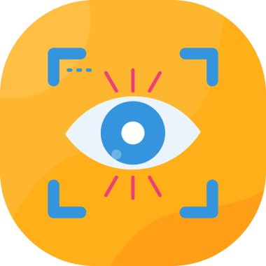 Göz. Web simgesi basit illüstrasyon