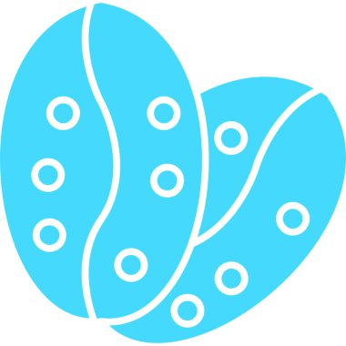 Paskalya yumurtası ikonu. vektör illüstrasyonu