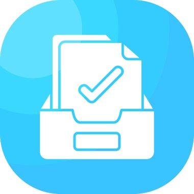 Kontrol listesi. Web simgesi basit illüstrasyon