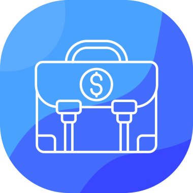 Çanta. Web simgesi basit illüstrasyon