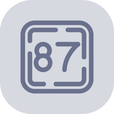 Takvim modern simgesinin vektör illüstrasyonu