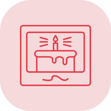 Bir mumun vektör illüstrasyonu