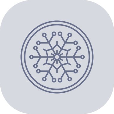 Kar Tanesi ikonu. Noel süsleme tabelası.