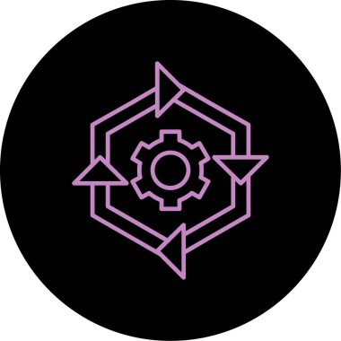 Vektör ayarı Ico, vektör illüstrasyonu