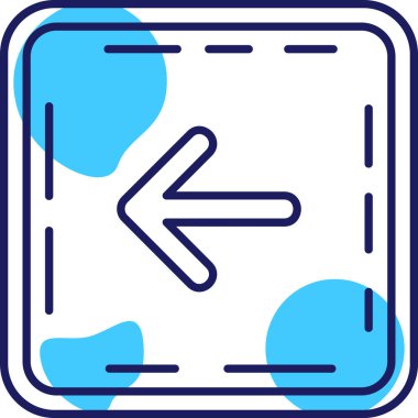 yön ok simgesi, vektör illüstrasyonu basit tasarım