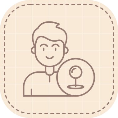 Takım elbiseli bir kadının vektör çizimi