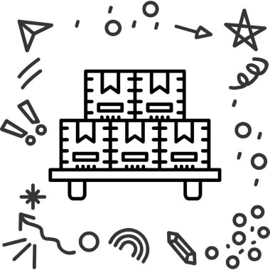 Web tasarım ikonu vektör illüstrasyonu