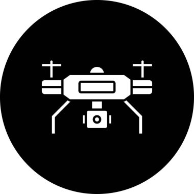 Drone vektör simgesi modern basit tasarım