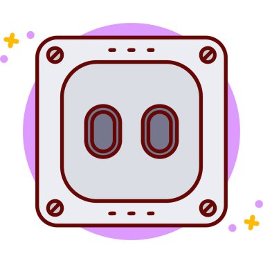 Bir robotun vektör illüstrasyonuName