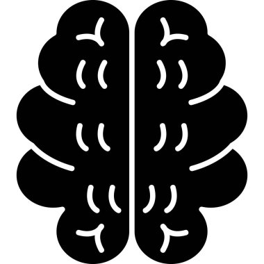 Beyin. Web simgesi basit tasarım