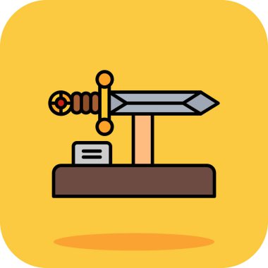 Yapı vinci simgesi renk ana hatları vektörü