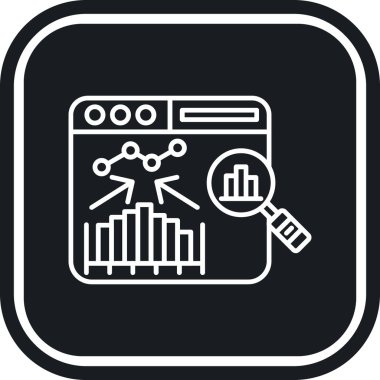 analitik simge vektör illüstrasyonu