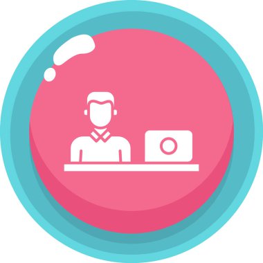 Bir kadın simgesinin vektör illüstrasyonu