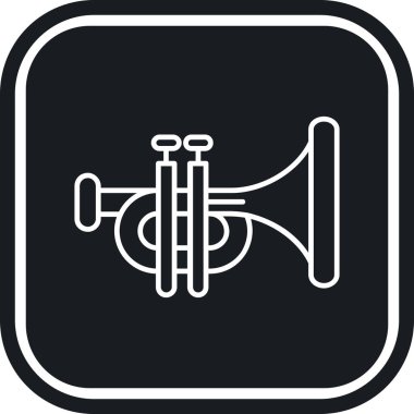 trompet simge vektör çizim