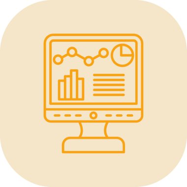 analitik simge vektör illüstrasyonu