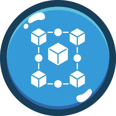 ağ bağlantısı simgesi, basit tasarım