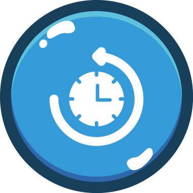 Zaman yönetimi renkli vektör simgesi