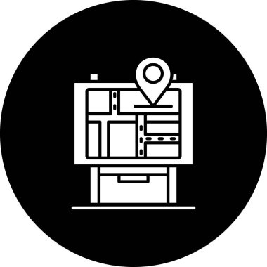 konum pin haritası simgesi, basit biçim