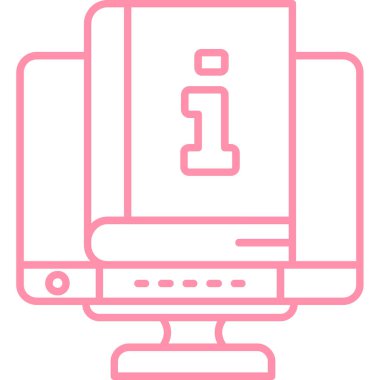 Bilgisayar. Web simgesi basit illüstrasyon