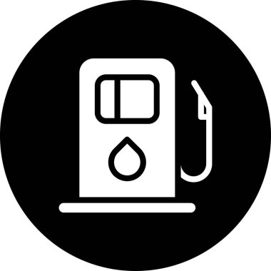 benzinlik ikonu vektör illüstrasyonu