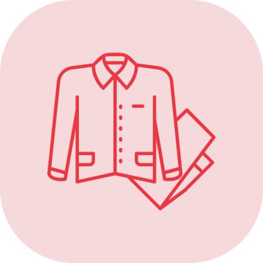 Kıyafetler. Web simgesi basit illüstrasyon