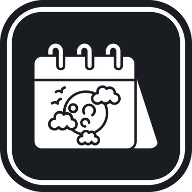 Takvim simgesi vektör illüstrasyonu