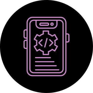 akıllı telefon simgesi vektör illüstrasyonu