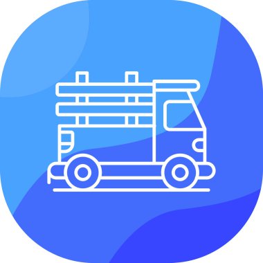 Kamyon. Web simgesi basit illüstrasyon
