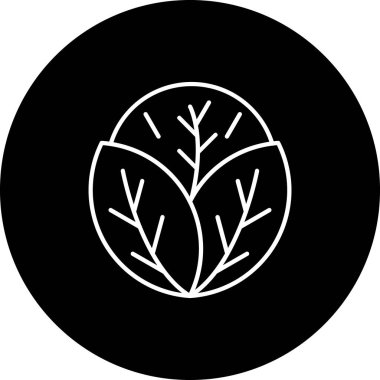 güzel çiçek sembolü siyah çizgi simgesi